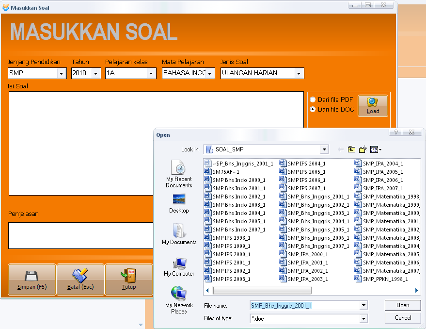 Portable Digital Evaluation Atau Digital Test